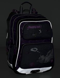 BAGMASTER Plecak szkolny Galaxy 9 A fioletowy 8