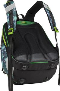 BAGMASTER Plecak Szkolny czterokomorowy zielony + czarny + szary Bagmaster Element 9 B 6