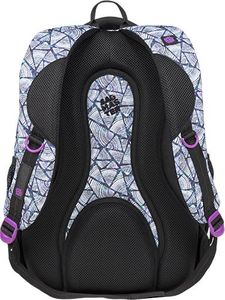 BAGMASTER Plecak szkolny trzykomorowy Energy 9 B violet/white/blue 3