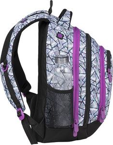 BAGMASTER Plecak szkolny trzykomorowy Energy 9 B violet/white/blue 4