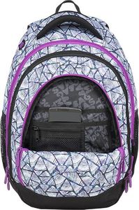 BAGMASTER Plecak szkolny trzykomorowy Energy 9 B violet/white/blue 5