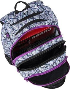 BAGMASTER Plecak szkolny trzykomorowy Energy 9 B violet/white/blue 7