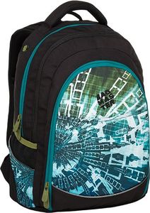 BAGMASTER Plecak Młodzieżowy trzykomorowy digital 9 B Blue/green/black 1