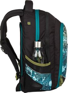 BAGMASTER Plecak Młodzieżowy trzykomorowy digital 9 B Blue/green/black 4