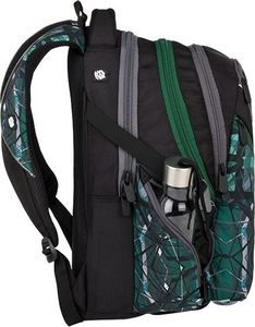 BAGMASTER Plecak Młodzieżowy trzykomorowy Bagmaster Bag 9 E Green/gray/black 4