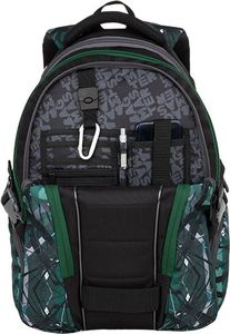 BAGMASTER Plecak Młodzieżowy trzykomorowy Bagmaster Bag 9 E Green/gray/black 5