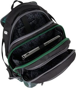 BAGMASTER Plecak Młodzieżowy trzykomorowy Bagmaster Bag 9 E Green/gray/black 7