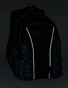 BAGMASTER Plecak Młodzieżowy trzykomorowy Bagmaster Bag 9 E Green/gray/black 8