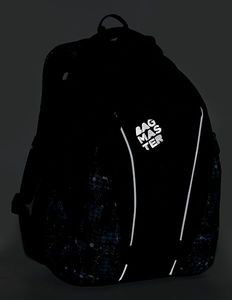 BAGMASTER Plecak Młodzieżowy trzykomorowy Bag 9 D Blue/gray/black 8