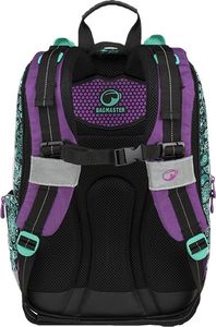 BAGMASTER Plecak szkolny Alfa 9 B Black/turquoise 3