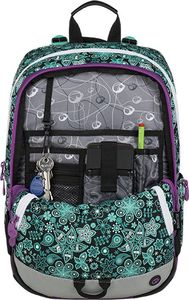 BAGMASTER Plecak szkolny Alfa 9 B Black/turquoise 5