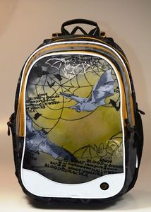 BAGMASTER Plecak szkolny EV 0115 B nietoperze 6