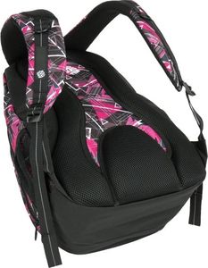 BAGMASTER Plecak Młodzieżowy Bagmaster Energy 7 F trzykomorowy czarny + różowy 2