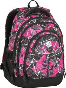 BAGMASTER Plecak Młodzieżowy Bagmaster Energy 7 F trzykomorowy czarny + różowy 6