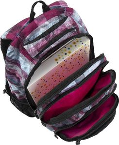 BAGMASTER Plecak Młodzieżowy Bagmaster ENERGY 18 A trzykomorowy czarny + szary + wielokolorowy 4