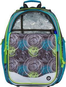 BAGMASTER Plecak szkolny Bagmaster Element 7 B czterokomorowy niebieski + szary + zielony 5
