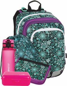 BAGMASTER Zestaw duży ALFA 9 B plecak,piórnik,worek,butelka,śniadaniówka 21