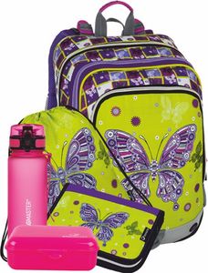 BAGMASTER Zestaw duży ALFA 8 A plecak,piórnik,worek,butelka,śniadaniówka 20