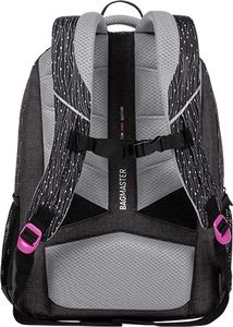 BAGMASTER Plecak szkolny trzykomorowy Boston 20 A szary 4