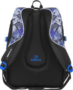 BAGMASTER Plecak szkolny dwukomorowy Theory 8 D niebieski + szarny + szary 8