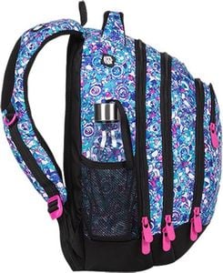 BAGMASTER Plecak szkolny młodzieżowy Energy 20 B trzykomorowy niebieski 2