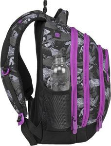 BAGMASTER Plecak szkolny trzykomorowy Energy 9 A Violet/gray/black 4