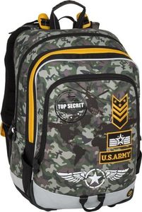 BAGMASTER Plecak szkolny trzykomorowy Alfa 8 D zielony 4