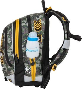 BAGMASTER Plecak szkolny trzykomorowy Alfa 8 D zielony 6