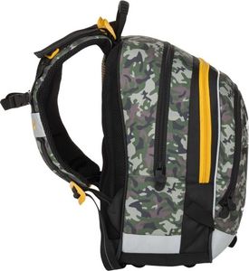 BAGMASTER Plecak szkolny trzykomorowy Alfa 8 D zielony 8