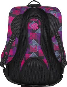 BAGMASTER Plecak Młodzieżowy Bagmaster Energy 8 E trzykomorowy czarny + różowy + fioletowy 2