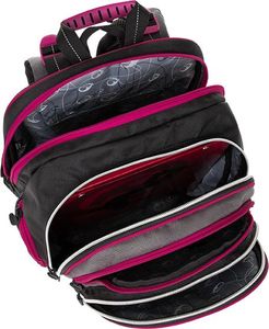 BAGMASTER Plecak szkolny Bagmaster Element 8 A czterokomorowy czarny + szary + różowy 7