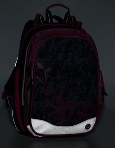 BAGMASTER Plecak szkolny Bagmaster Element 8 A czterokomorowy czarny + szary + różowy 8