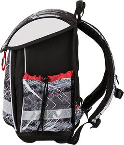 BAGMASTER Tornister szkolny Lim 9 B czerwony+czarny+biały 2