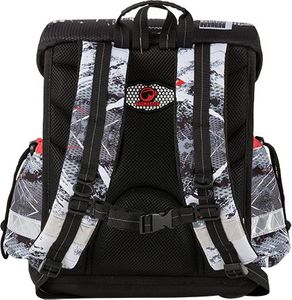 BAGMASTER Tornister szkolny Lim 9 B czerwony+czarny+biały 3
