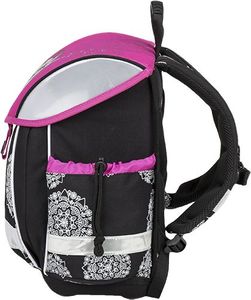 BAGMASTER Tornister szkolny Lim 9 A różowy+czarny+biały 2