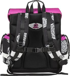 BAGMASTER Tornister szkolny Lim 9 A różowy+czarny+biały 3