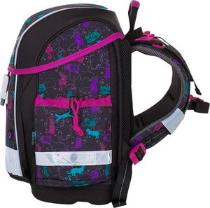 BAGMASTER Tornister szkolny Bagmaster Epson 8 A czarny + różowy + zielony 2