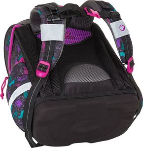 BAGMASTER Tornister szkolny Bagmaster Epson 8 A czarny + różowy + zielony 4