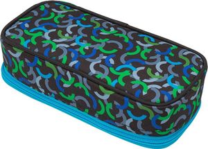 Piórnik BAGMASTER Piórnik Młodzieżowy jednokomorowy czarny + niebieski + zielony Bagmaster Case THEORY 9 E GREEN/BLUE/BLACK 2
