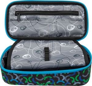 Piórnik BAGMASTER Piórnik Młodzieżowy jednokomorowy czarny + niebieski + zielony Bagmaster Case THEORY 9 E GREEN/BLUE/BLACK 3
