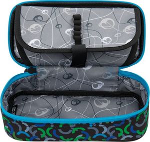 Piórnik BAGMASTER Piórnik Młodzieżowy jednokomorowy czarny + niebieski + zielony Bagmaster Case THEORY 9 E GREEN/BLUE/BLACK 4