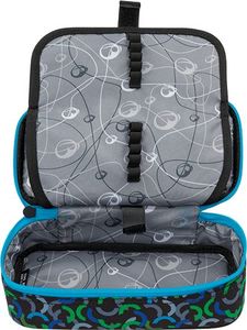 Piórnik BAGMASTER Piórnik Młodzieżowy jednokomorowy czarny + niebieski + zielony Bagmaster Case THEORY 9 E GREEN/BLUE/BLACK 5