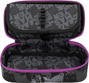 Piórnik BAGMASTER Piórnik Młodzieżowy jednokomorowy czarny + szary + fioletowy Bagmaster Case ENERGY 9 A VIOLET/GRAY/BLACK 4
