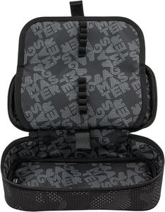 Piórnik BAGMASTER Piórnik Młodzieżowy jednokomorowy czarny moro Bagmaster Case Digital 9 F Dark Gray/black 5