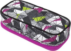 Piórnik BAGMASTER Piórnik Młodzieżowy jednokomorowy szary + fioletowy + zielony Bagmaster Case Bag 9 B Purple/green/black 2