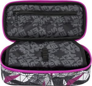 Piórnik BAGMASTER Piórnik Młodzieżowy jednokomorowy szary + fioletowy + zielony Bagmaster Case Bag 9 B Purple/green/black 3