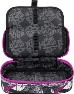 Piórnik BAGMASTER Piórnik Młodzieżowy jednokomorowy szary + fioletowy + zielony Bagmaster Case Bag 9 B Purple/green/black 5