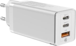 Ładowarka Baseus GaN C+C+A 1x USB-A 2x USB-C 4 A (BSU1595WHT) 5