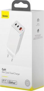 Ładowarka Baseus GaN C+C+A 1x USB-A 2x USB-C 4 A (BSU1595WHT) 7