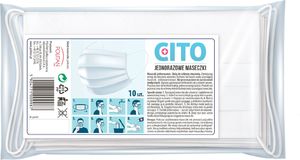 Cito Plus Maska higieniczna maseczka ochronna z gumką Cito Plus 10 szt. 2